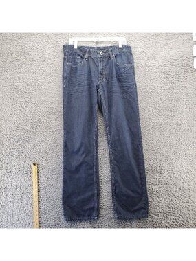 Buffalo David Bitton Jeans Mens Size 33x32 Blue Straight Leg Driven Basic *Read*